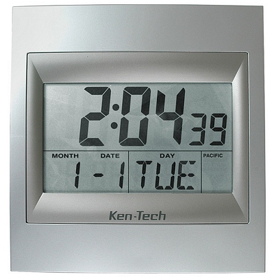ken tech large digital atomic clock t4668